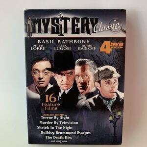Mystery Classics Sherlock Holmes (DVD, 2005, 4-Disc Set) 16 Feature Films